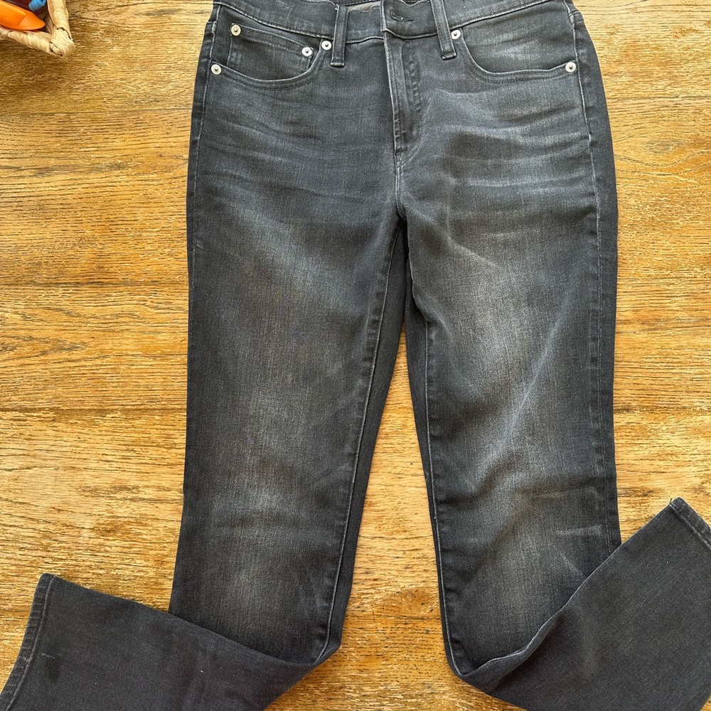 J.Crew distressed black Toothpick  Jeans